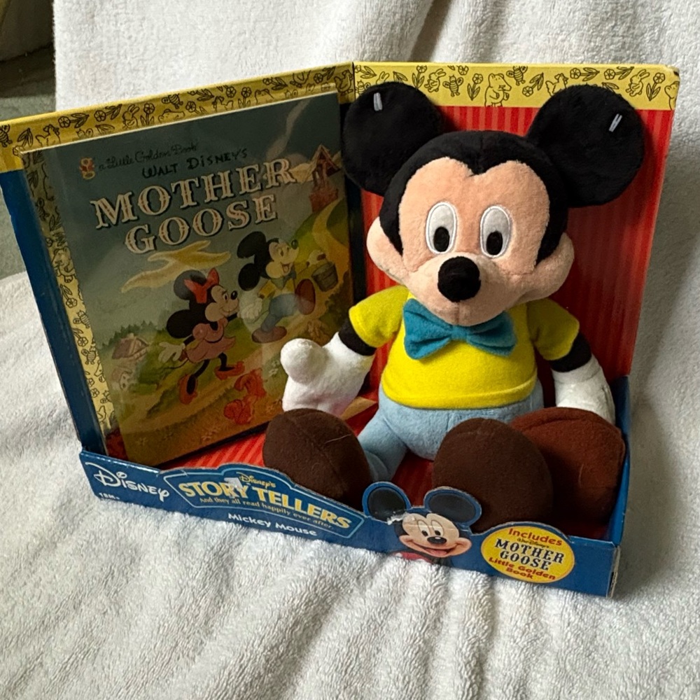 Disney Story Tellers Mickey Mouse Includes Mother Goose Little Golden Book NEW